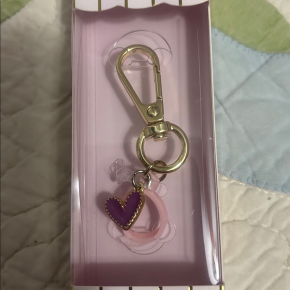 Tarte Heart Lipgloss Holder Keychain NWT - Picture 2 of 2